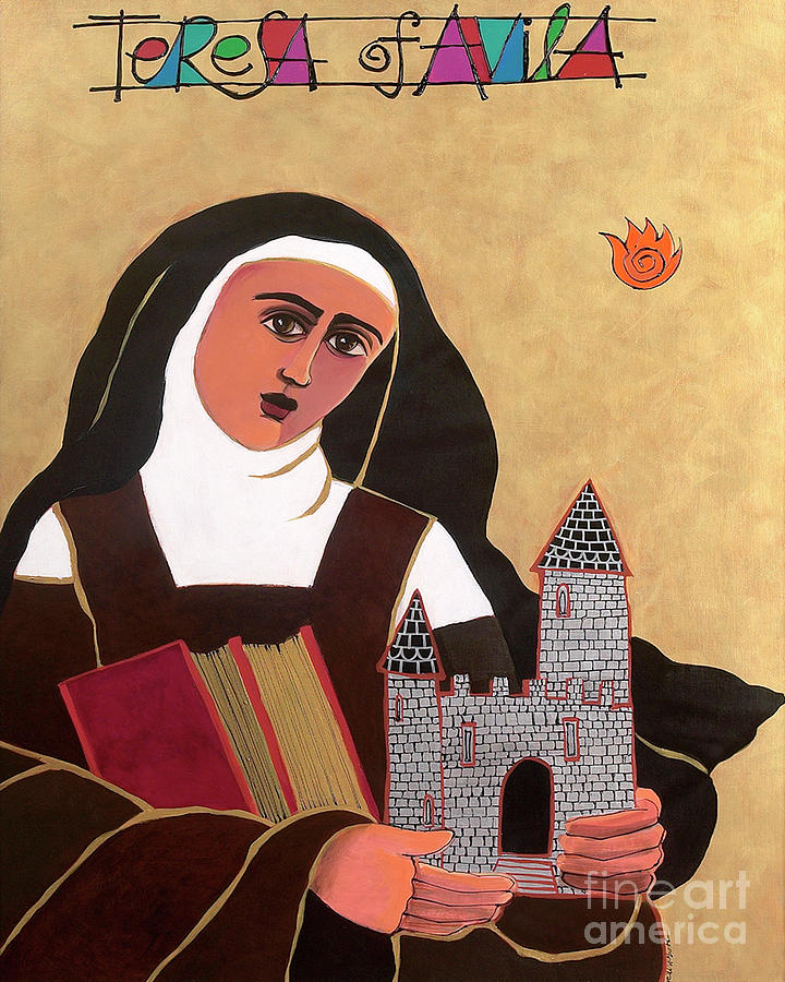 St. Teresa of Avila - MMAVL Painting by Br Mickey McGrath OSFS