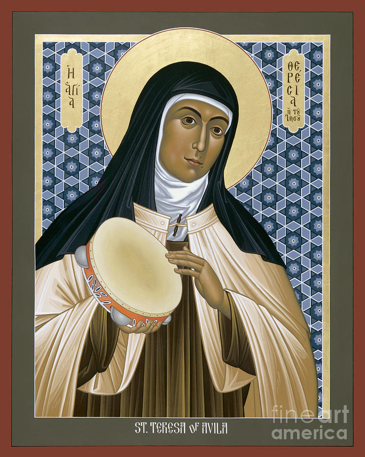 St. Teresa of Avila - RLTOA Painting by Br Robert Lentz OFM