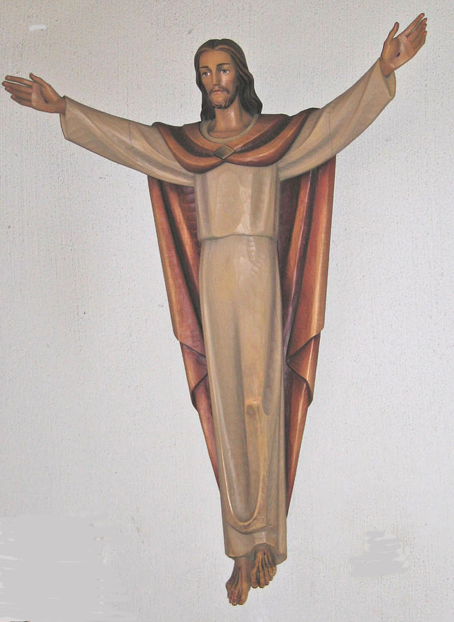 St Theresas Christ Floating  Photograph by Jay Milo