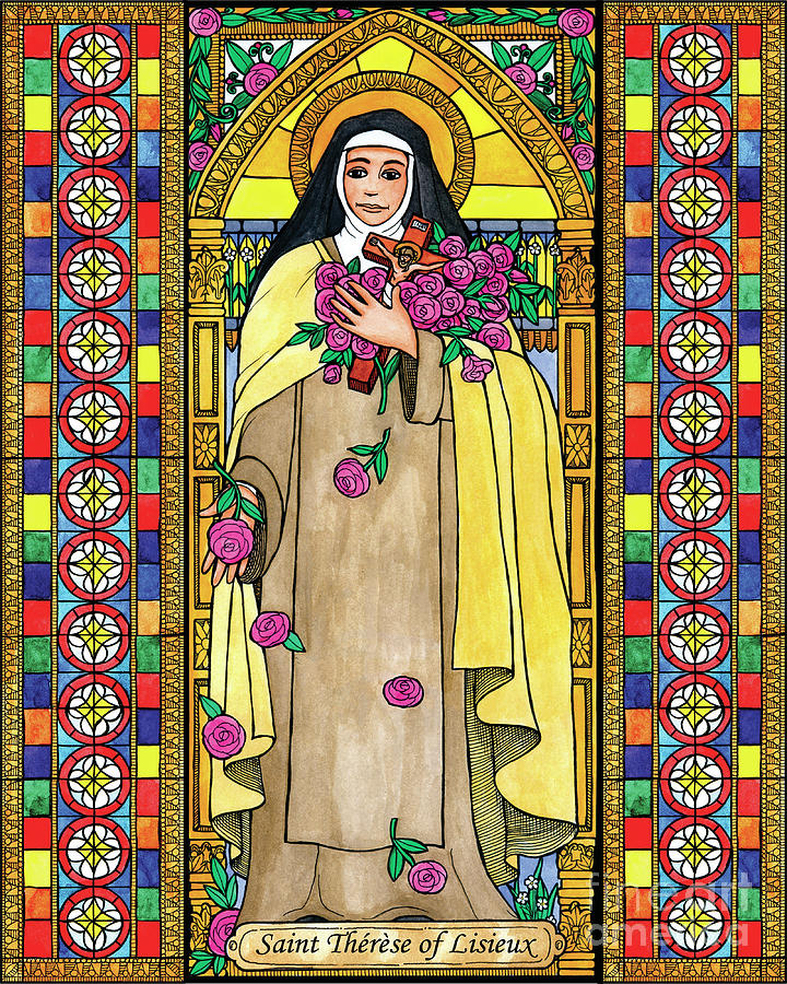 St. Therese of Lisieux Painting by Brenda Nippert