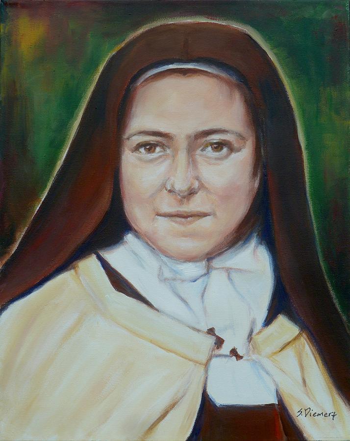 St. Therese of Lisieux II Painting by Sheila Diemert