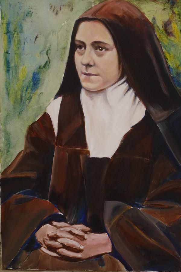 St. Therese of Lisieux III Painting by Sheila Diemert