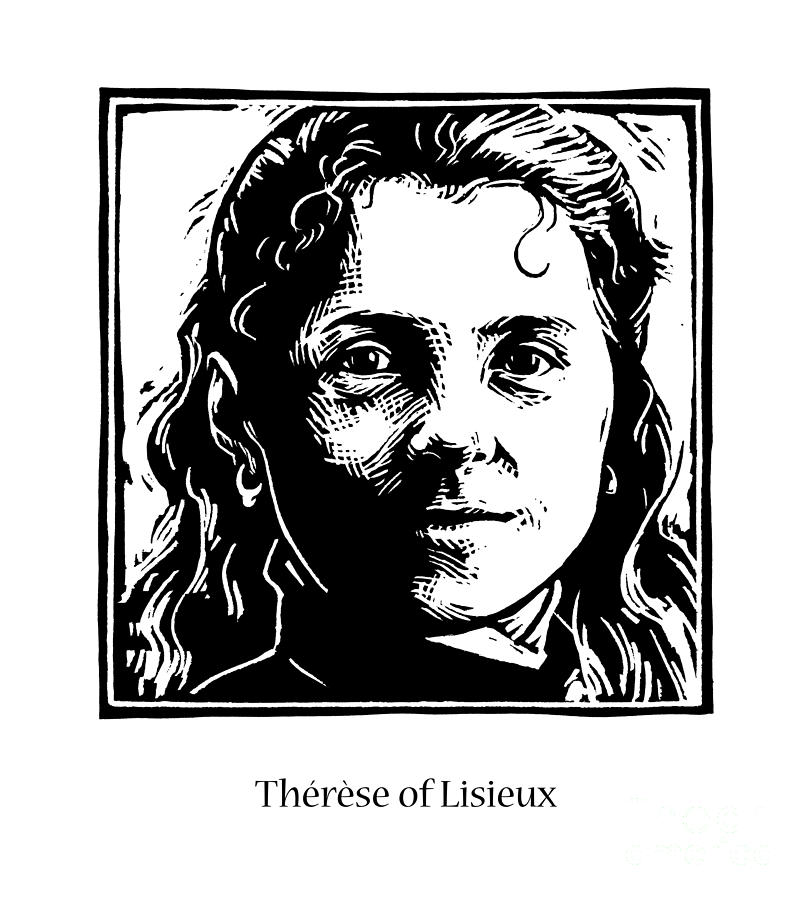 St. Therese of Lisieux  - JLTHL Painting by Julie Lonneman