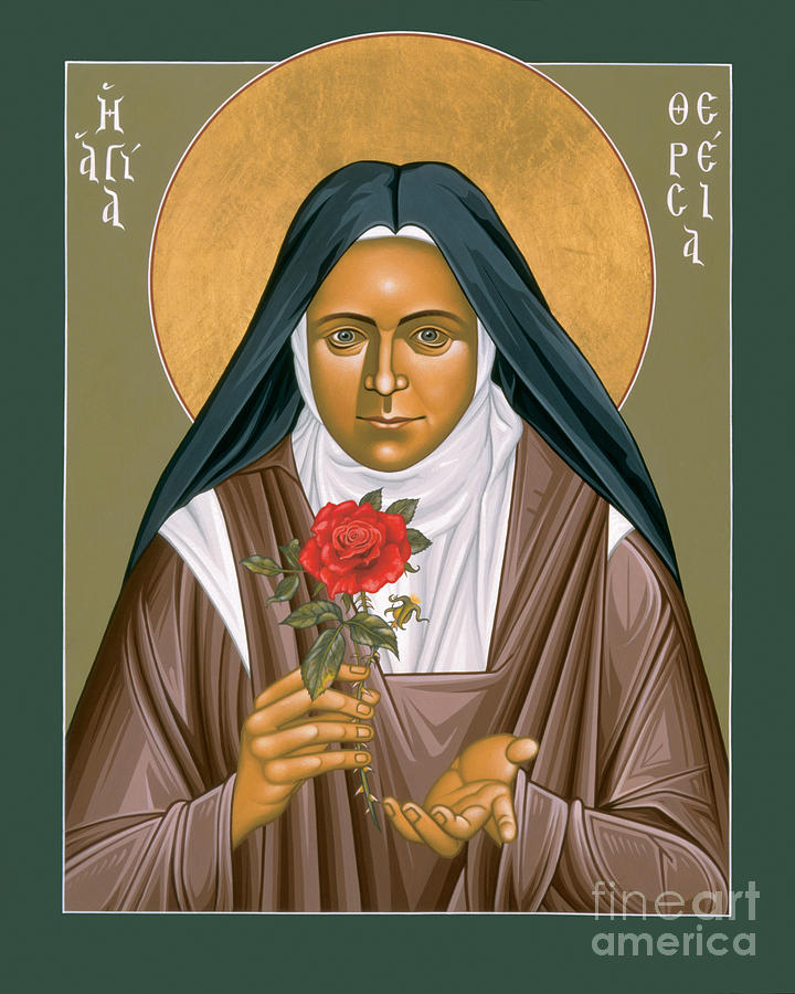 St. Therese of Lisieux - RLTDL Painting by Br Robert Lentz OFM
