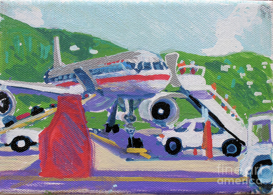 St. Thomas Boarding  Painting by Candace Lovely