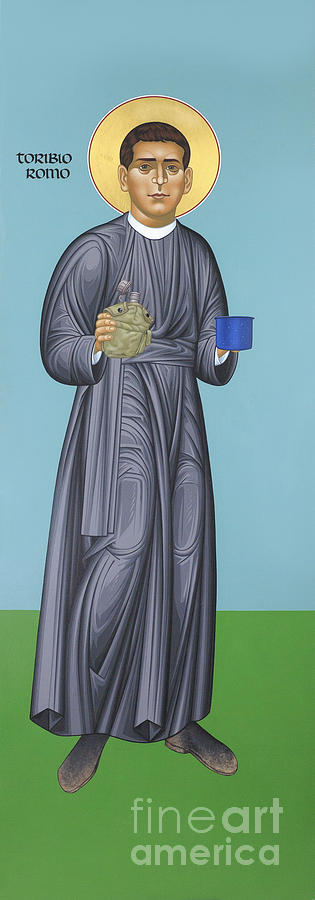 St. Toribio Romo - RLTOR Painting by Br Robert Lentz OFM