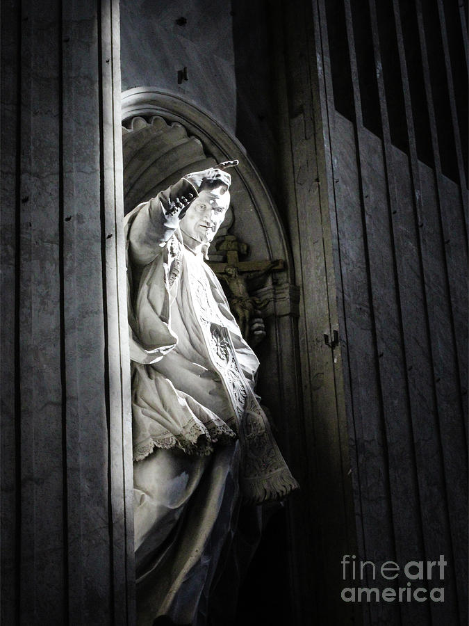 St Vincent de Paul Sculpture Photograph by Robert Yaeger