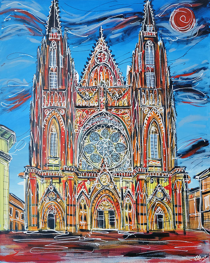 St Vitus Cathedral  Painting by Laura Hol Art