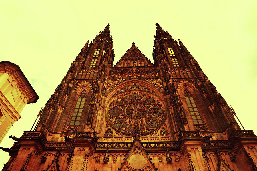 St. Vitus Cathedral Perspective Photograph by Jenny Rainbow