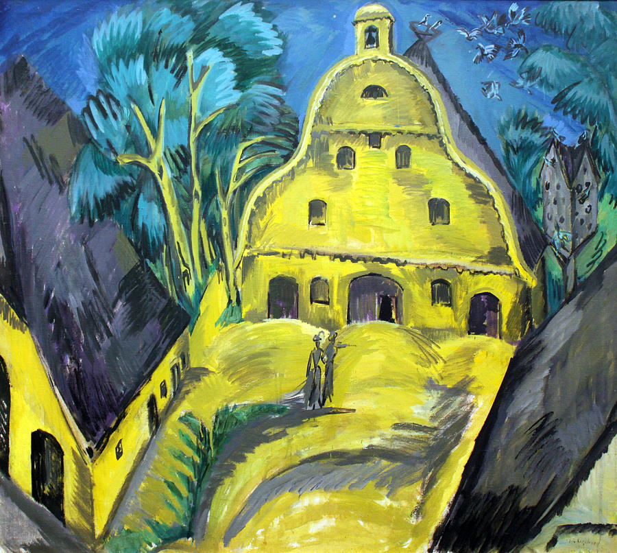 Staberhof Estate On Fehmarn Painting by Ernst Ludwig Kirchner