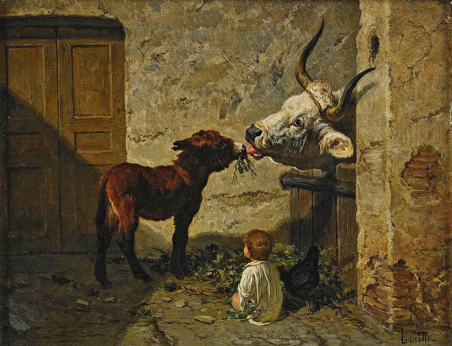 Stable Interior Painting by Valerico Laccetti