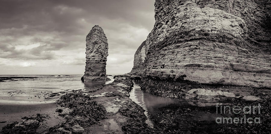 Stack And Chalk Cliff Photograph