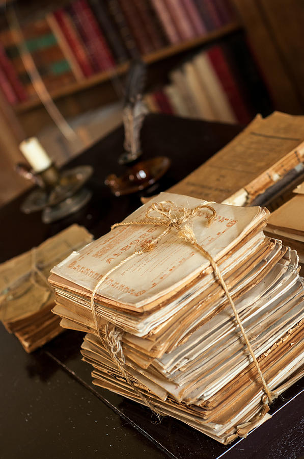 Stack of Old Documents Photograph by Jess Kraft - Fine Art America