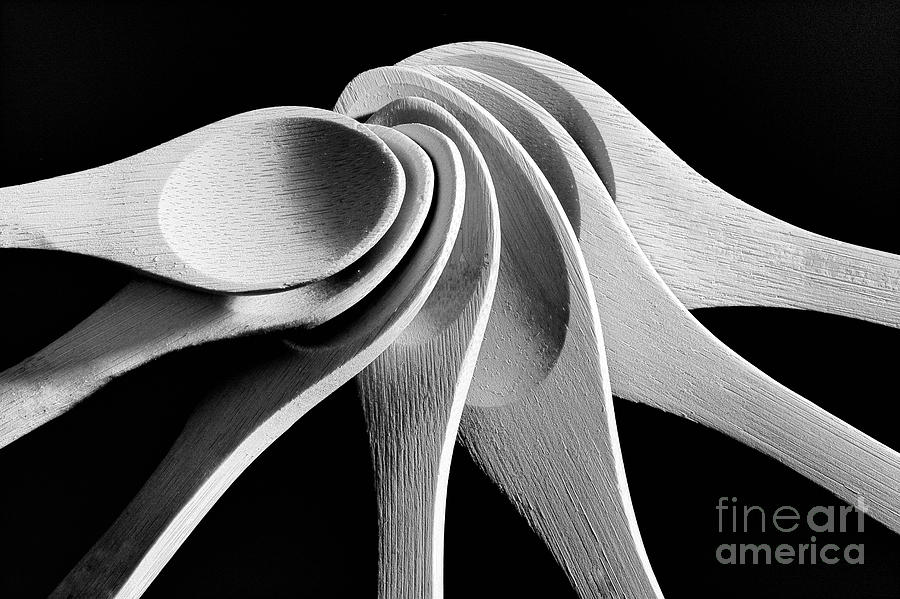 Stack of Spoons 0662 Photograph by Ken DePue