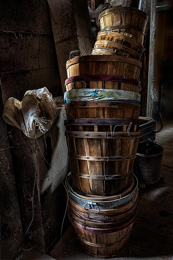 Stacked Baskets Photograph