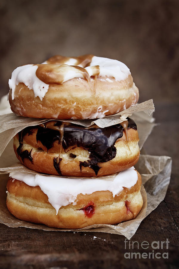 Stacked Donuts Photograph by Stephanie Frey