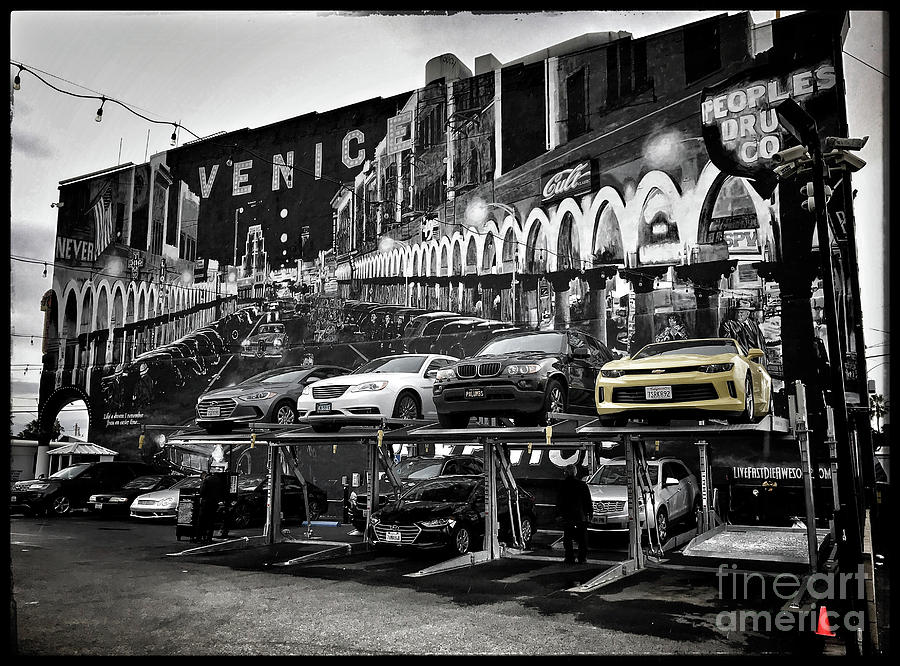 Stacked parking Venice Beach Ca. Photograph by Fitzroy Barrett Fine