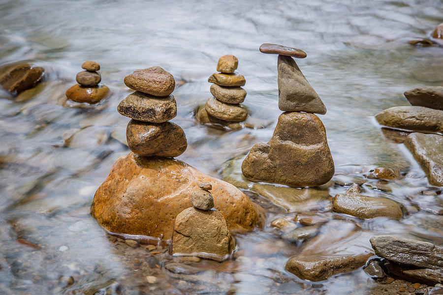 Stacked Rocks Photograph by Dale Kincaid