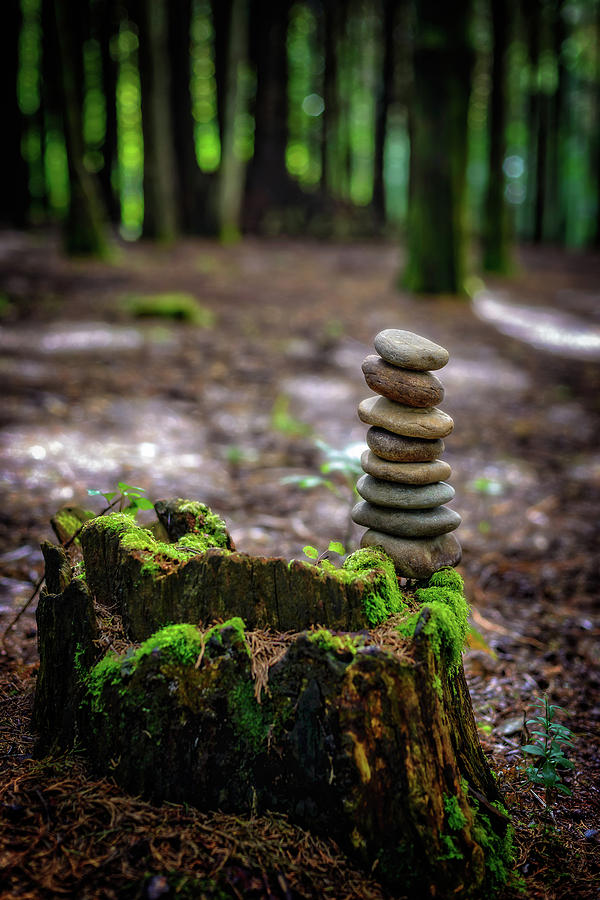 Stacked Stones And Fairy Tales Photograph