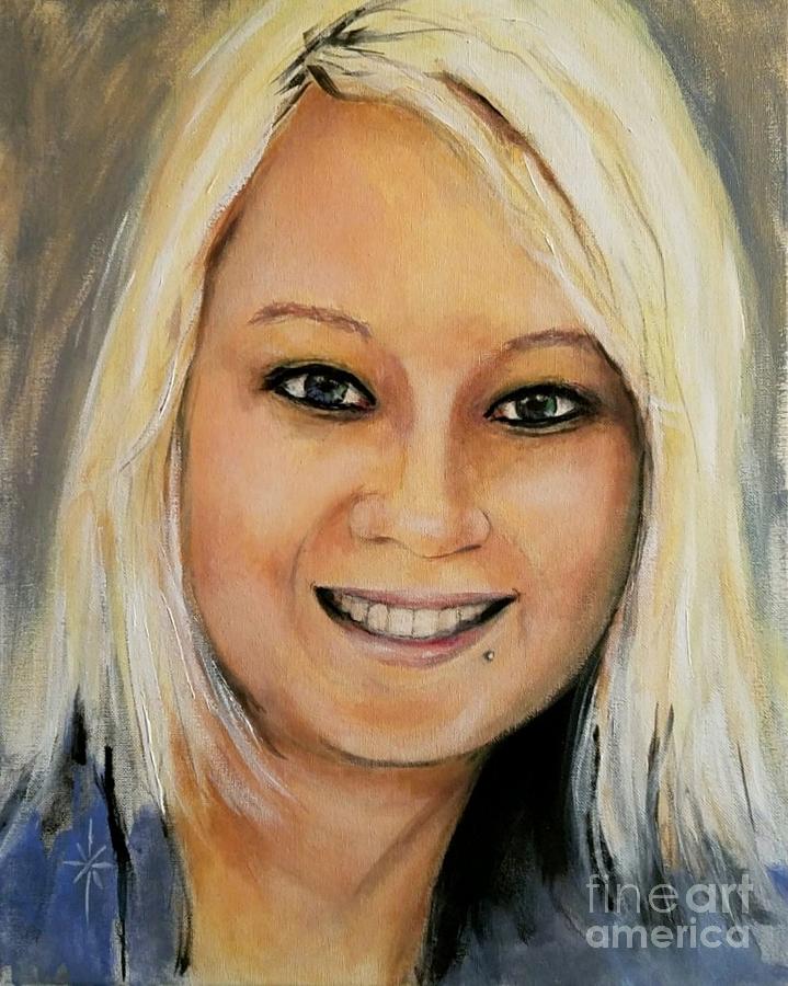 Stacy Painting by Jodie Marie Anne Richardson Traugott          aka jm-ART