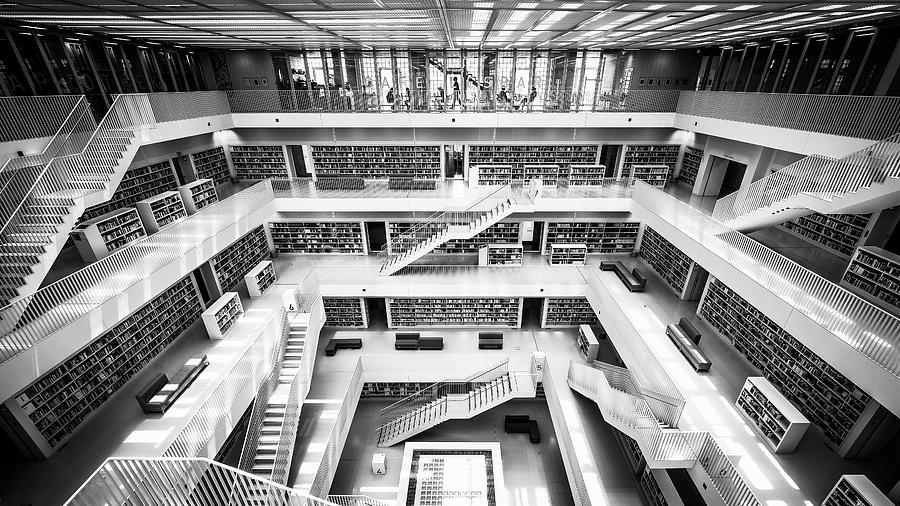 Architecture Photograph - Stadtbibliothek - Stuttgart, Germany - Architecture photography by Giuseppe Milo