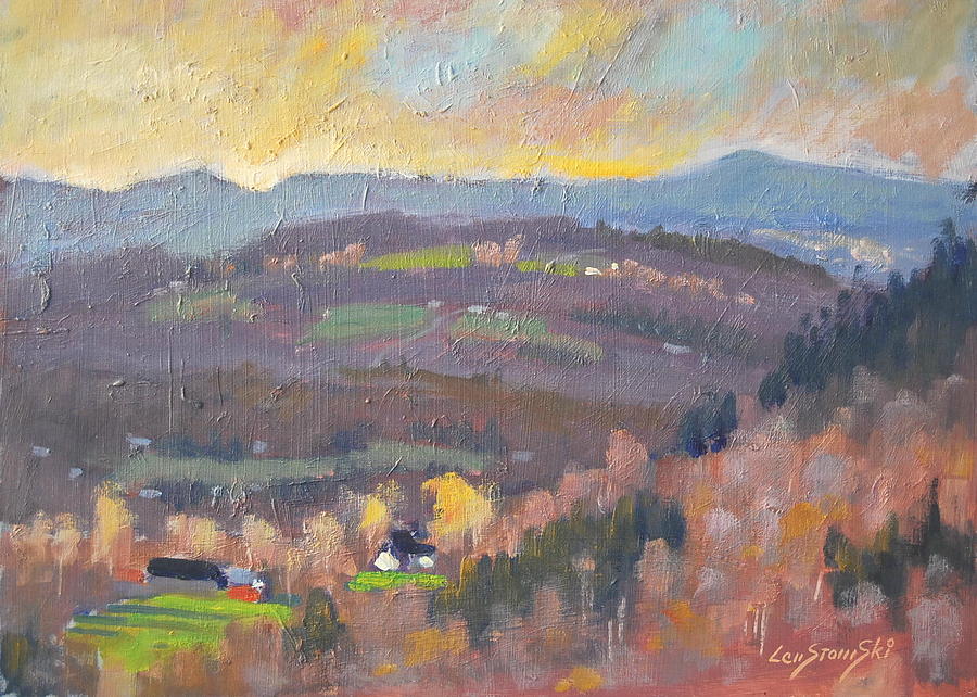 Stafford Hill Painting by Len Stomski
