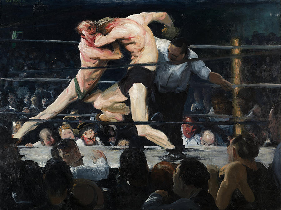 Stag At Sharkeys - George Bellows Painting