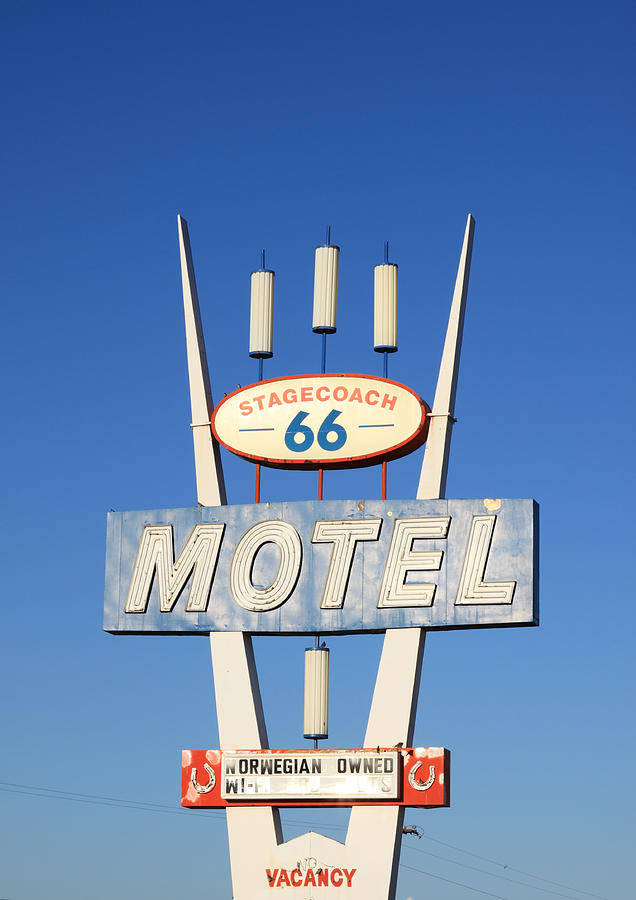 Stagecoach Motel Sign Photograph by Troy Montemayor - Fine Art America