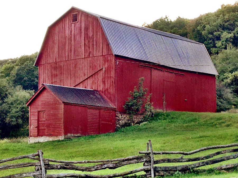 Staggered Barns Photograph by Julie Mangano - Fine Art America