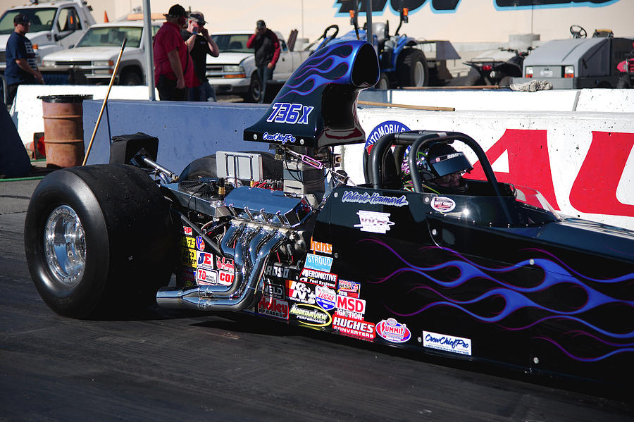 Staging Dragster Photograph by Richard J Cassato