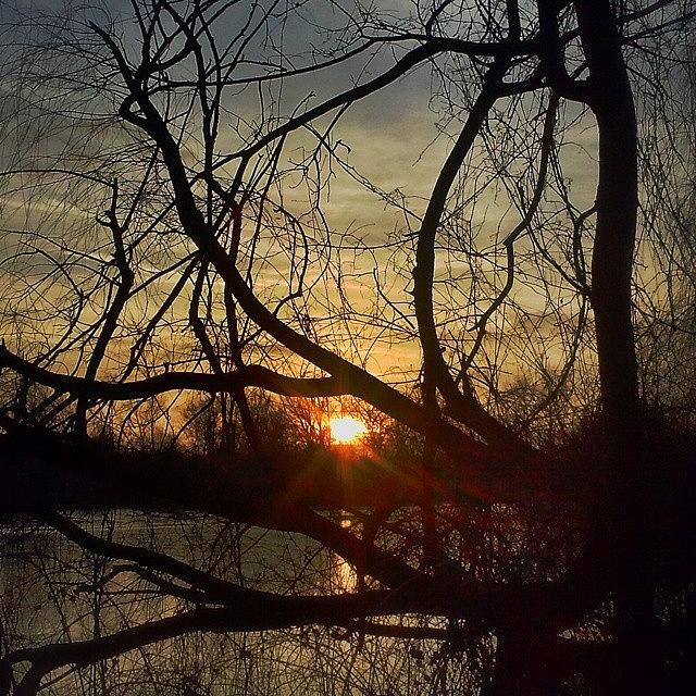Nature Photograph - Stain Glass Sunset. #sunset #nature by Douglas Carey