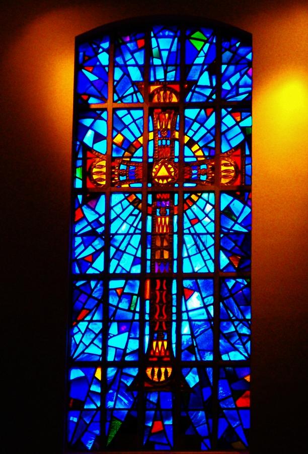 Stained Glass Cross Photograph by Emma Carter Brooks