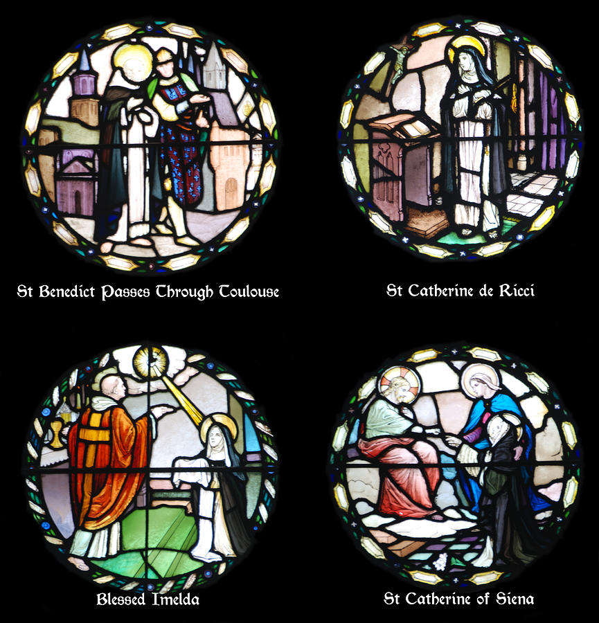 Stained Photograph - Stained Glass Designs in the Benedictine Tradition by Philip Ralley