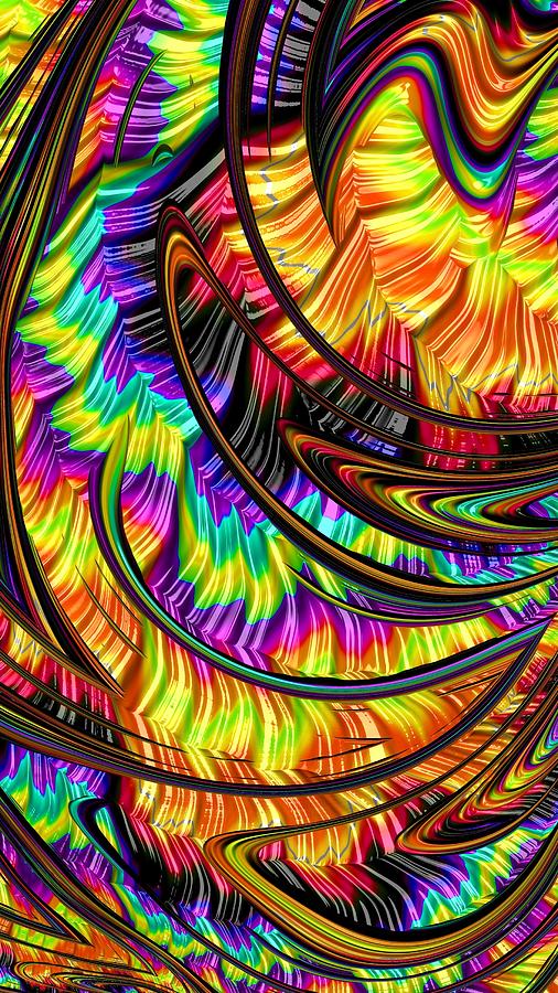 Stained Glass Fractal Four Digital Art by Mo Barton - Fine Art America