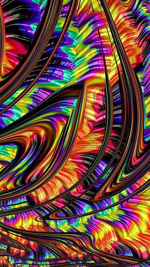 Stained Glass Fractal Three Digital Art by Mo Barton | Fine Art America