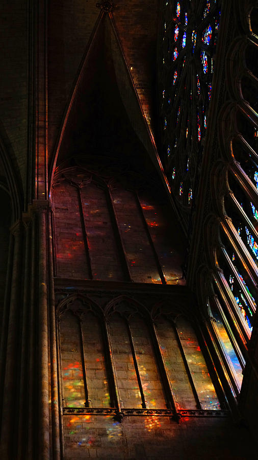 Stained Glass Impression Notre Dame Paris Photograph by Lawrence S Richardson Jr