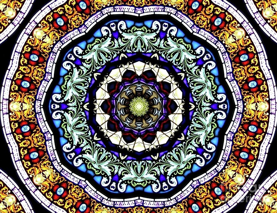 Stained Glass Kaleidoscope 30 Photograph by Rose Santuci-Sofranko