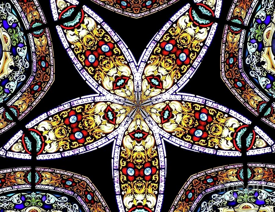 Stained Glass Kaleidoscope 50 Photograph by Rose Santuci-Sofranko