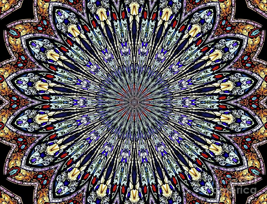 Stained Glass Kaleidoscope 53 Photograph by Rose Santuci-Sofranko