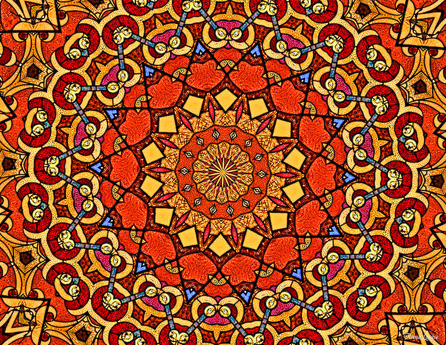 Stained Glass Kaleidoscope Photograph by Anna Louise