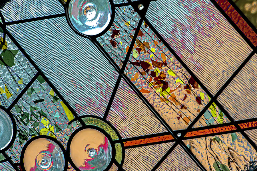 Stained Glass Long Room DSC7856 Photograph by Raymond Kunst