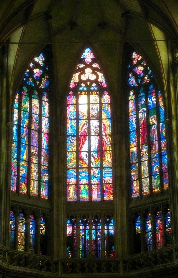 Stained Glass - Prague Photograph by Betty Buller Whitehead