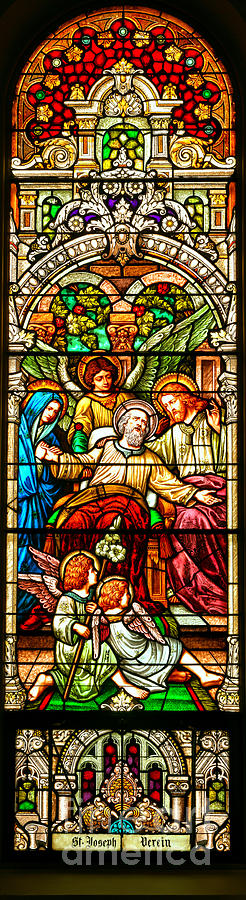 Stained Glass Scene 1 - 3 Photograph by Adam Jewell