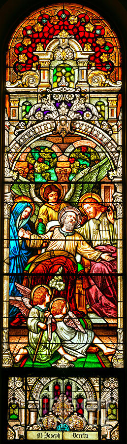 Stained Glass Scene 1 - 4 Photograph by Adam Jewell
