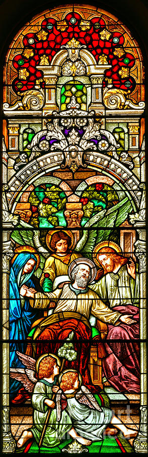Stained Glass Scene 1 Crop Photograph by Adam Jewell