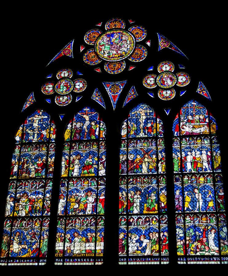 Stained Glass Window at the Cathedral Photograph by Teresa Mucha