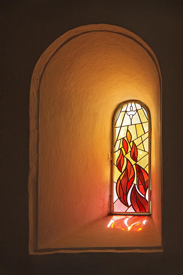 Stained Glass window Photograph by Inge Riis McDonald