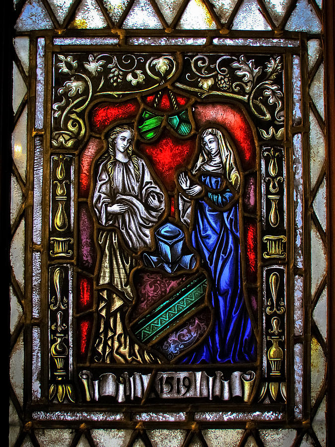 Stained Glass Window - Two Women Photograph by Colleen Kammerer