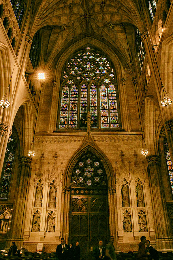 Stained Glass Windows of St.Patricks Cathedral Photograph by Jessica Jenney