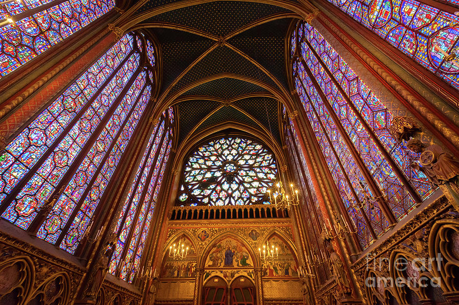Stained Glass  of Saint Chapelle Photograph by Anastasy Yarmolovich